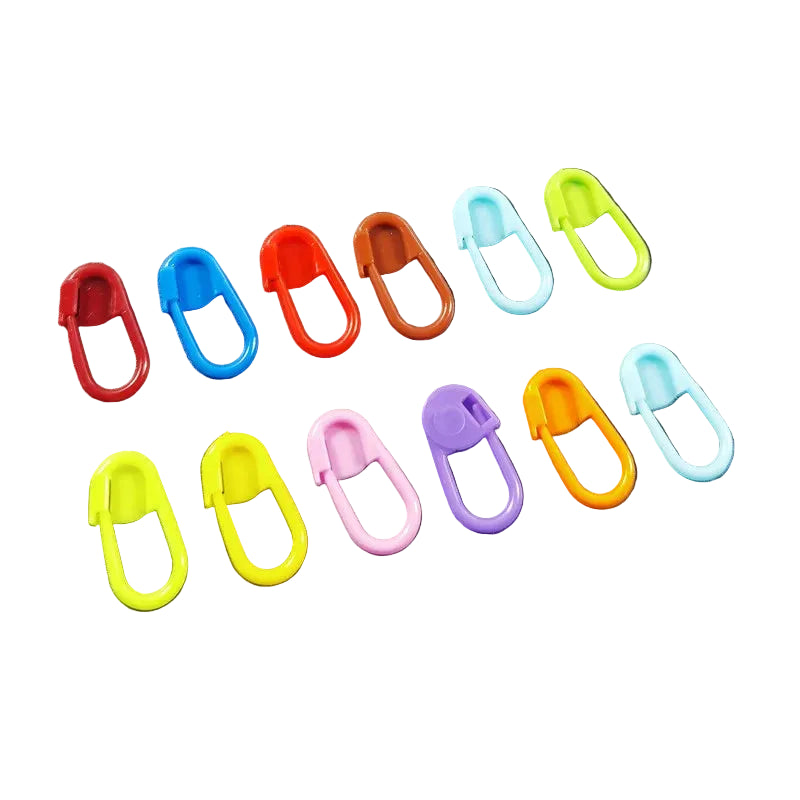 Weaveyland Set de 20 Marqueurs de Mailles en Plastique – Marqueurs à Verrouillage pour Tricot et Crochet