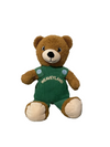 Weaveyland Grande Peluche Ours Marron avec Velours Côtelé Vert, 61 cm