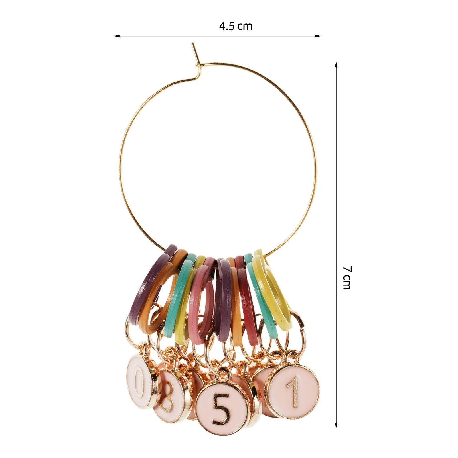 Weaveyland Set de Marqueurs de Mailles en Alliage – Clips de Tricot et Crochet Motif Oreilles de Chat