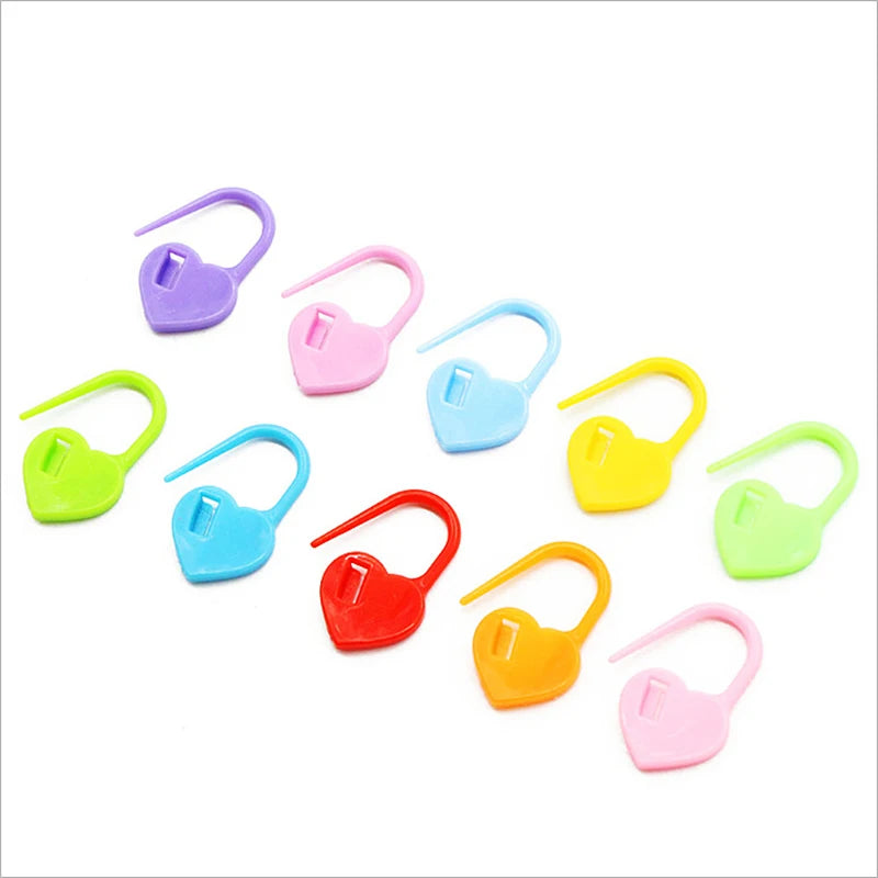 Weaveyland Set de 20 Marqueurs de Mailles en Plastique – Marqueurs à Verrouillage pour Tricot et Crochet