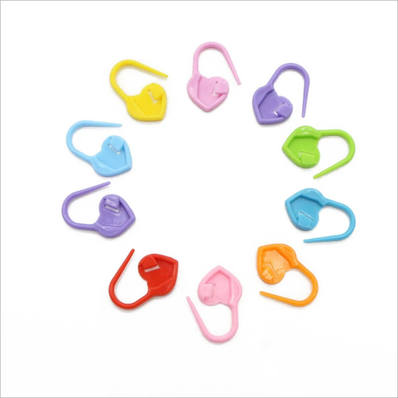 Weaveyland Set de 20 Marqueurs de Mailles en Plastique – Marqueurs à Verrouillage pour Tricot et Crochet