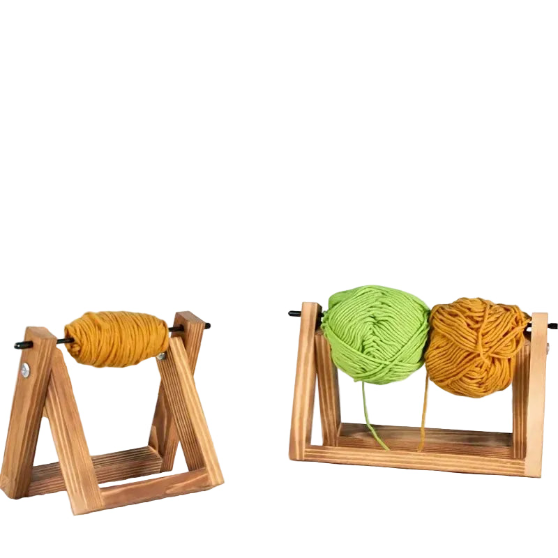 Weaveyland Support à Laine en Bois Horizontal – Organisateur pour Pelotes, Tricot et Crochet