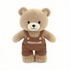 Weaveyland Peluche Ours Marron avec Salopette, 30 cm